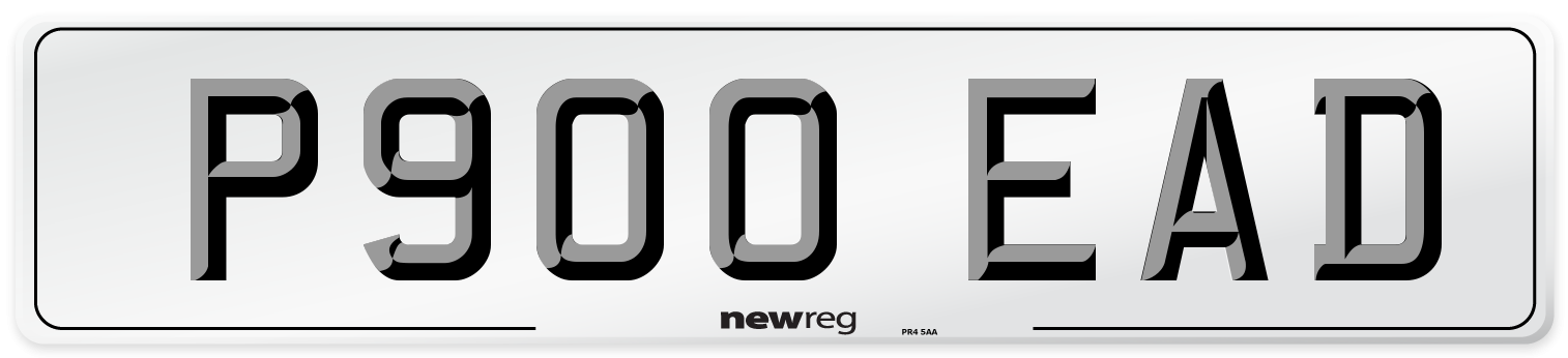 P900 EAD Number Plate from New Reg
